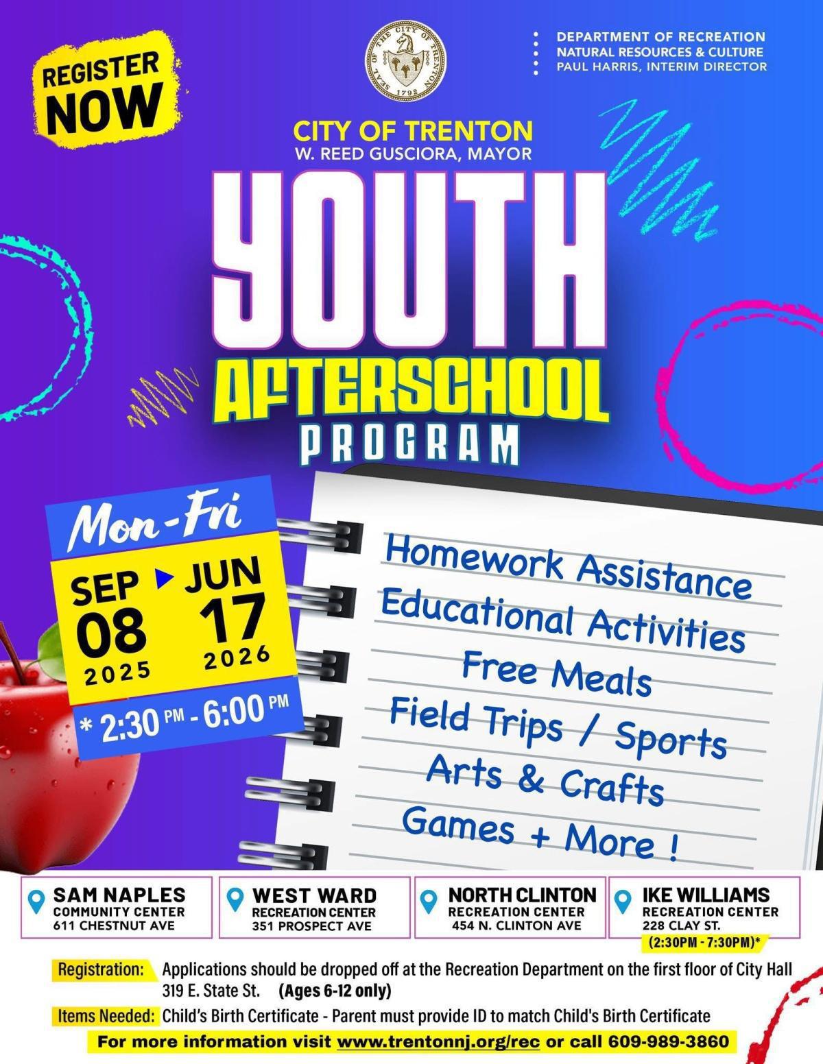 Youth After School Program ( Sept 8 - June 17, 2026 )