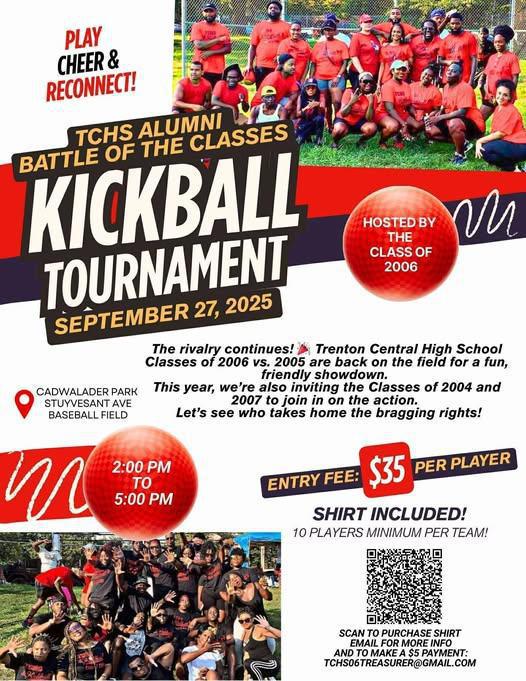 Kickball Tournament is back! TCHS Alumni CLASS OF 2004, 2005, 2006, AND 2007! ( Sept 27th )