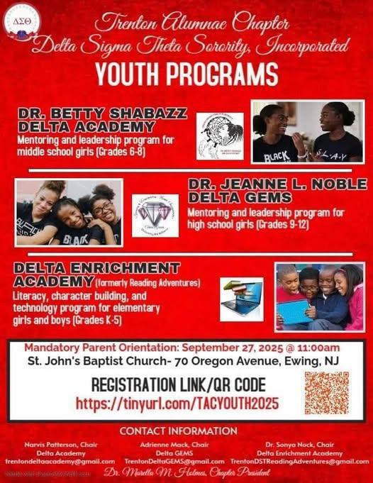Youth Programs - Trenton Alumnae Chapter - Delta Sigma Theta Sorority Incorporated