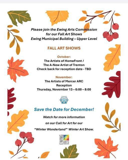 Fall Art Shows @Ewing Arts Commissions