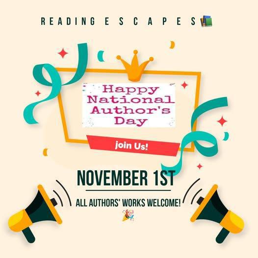 November 1st ...It's Author's Day!
