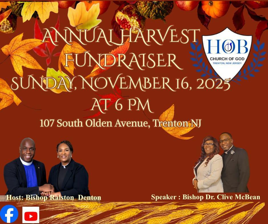 Annual Harvest Fundraiser - Sunday, Nov 16, 2025 @6pm