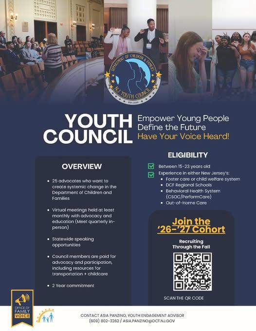 Calling youth who have been in foster care or served by our Children's System of Care!