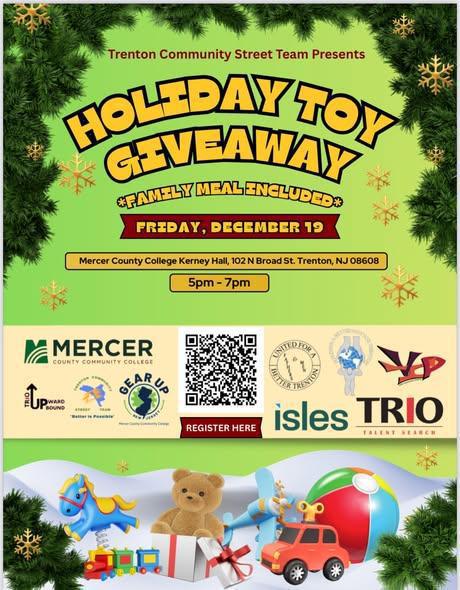 Holiday Toy Giveaway | Regalo de juguetes navideños w/Trenton Community Street Team TCST