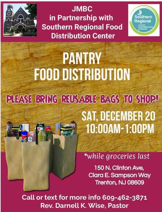 Food Distribution | Distribución de alimentos w/JMBC ( 10am - 1pm )