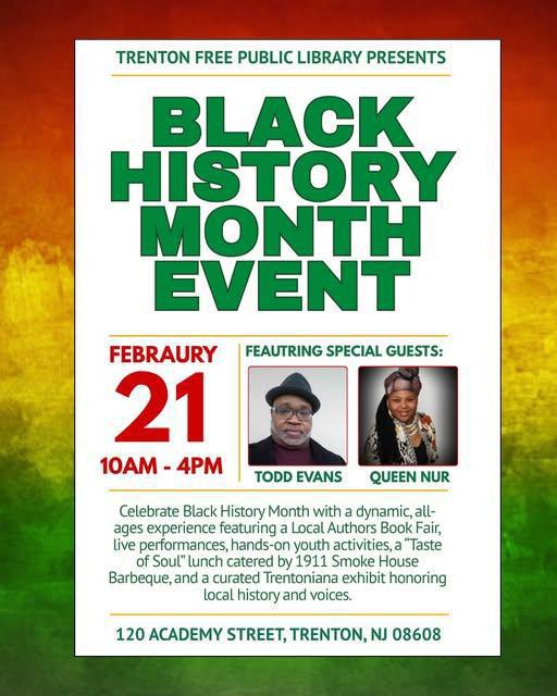 Celebrate Black History Month with us at the Trenton Free Public Library