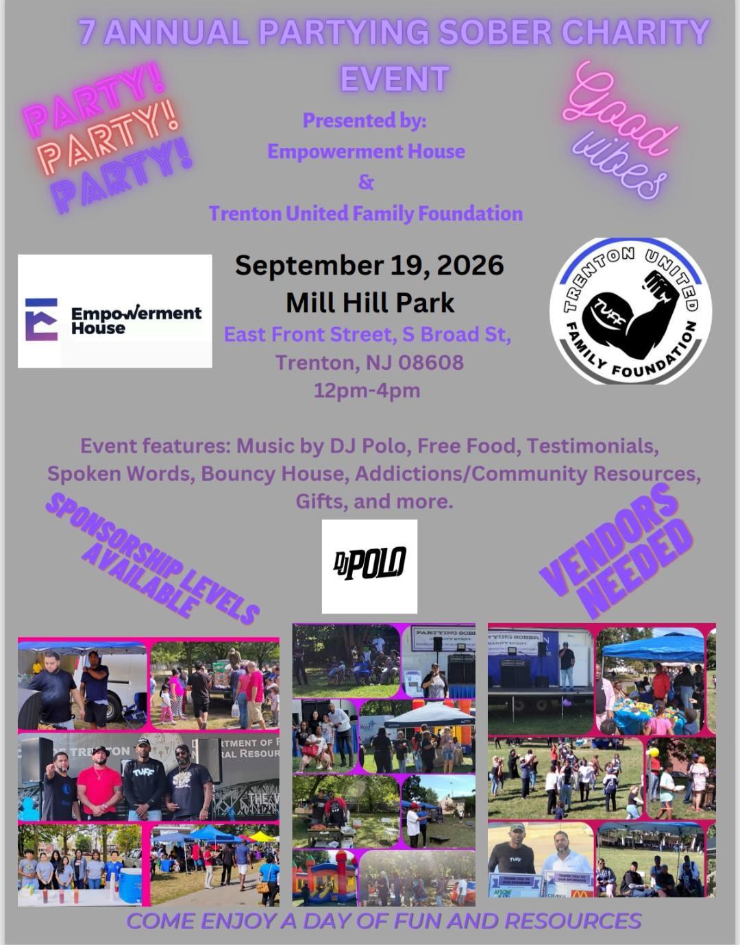Save the Date: 7th Annual Partying Sober Charity Event on September 19, 2026 Save the Date: 7th Annual Partying Sober Charity Event on September 19, 2026