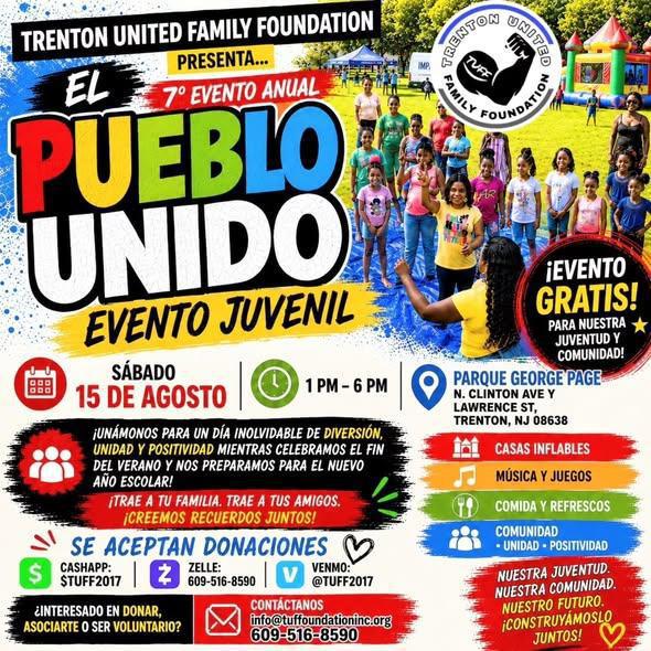 7th ANNUAL TOWN UNITED YOUTH EVENT hosted by TRENTON UNITED FAMILY FOUNDATION!!!