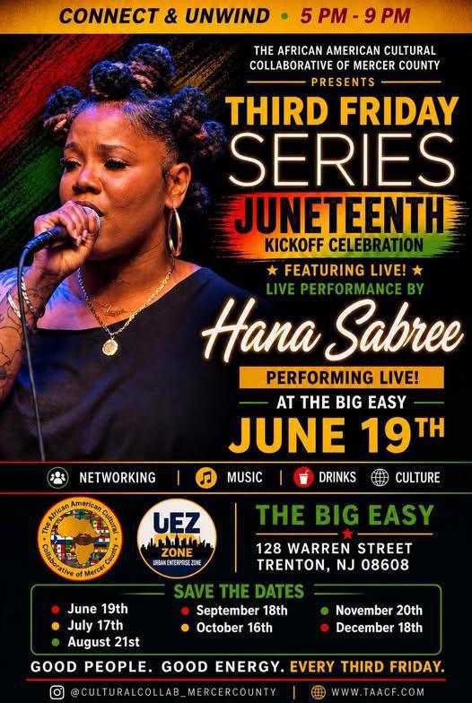 Trenton Juneteenth festival kickoff celebration - 6/19/2026