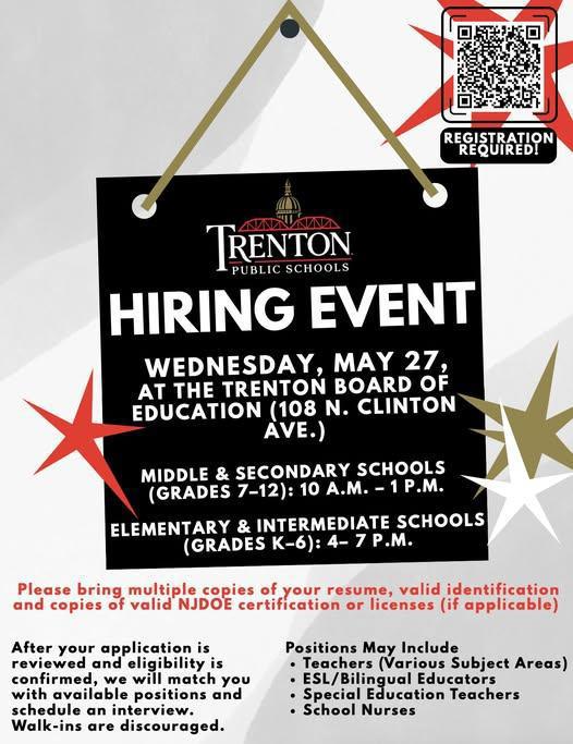 Hiring Event - Trenton Public Schools