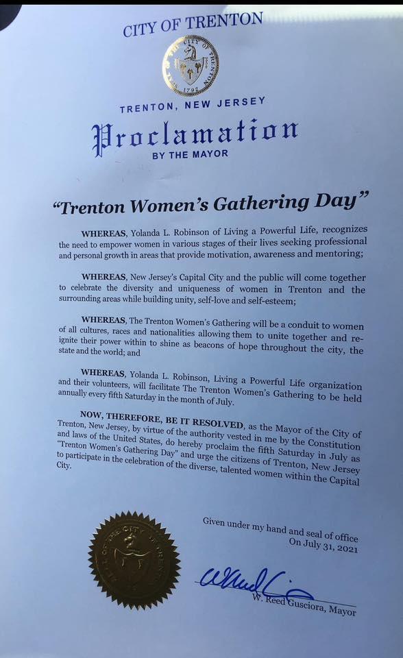 7th Annual Trenton Women’s Gathering / Presented by Living A Powerful Life 7th Annual Trenton Women’s Gathering / Presented by Living A Powerful Life