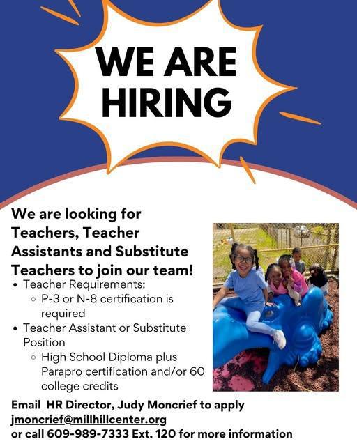 Millhill is hiring!