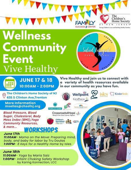 Day 1 - Wellness Community Event w/The Children's Home Society of New Jersey