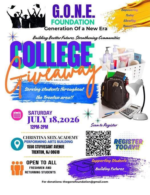 G.O.N.E Foundation Presents College Giveaway