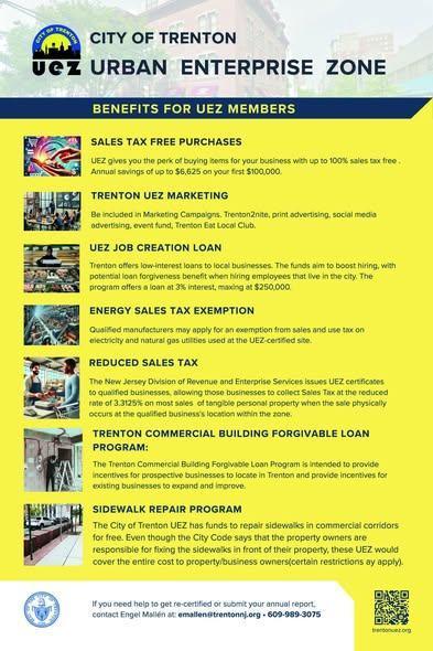About (UEZ) Urban Enterprise Zone - City of Trenton NJ