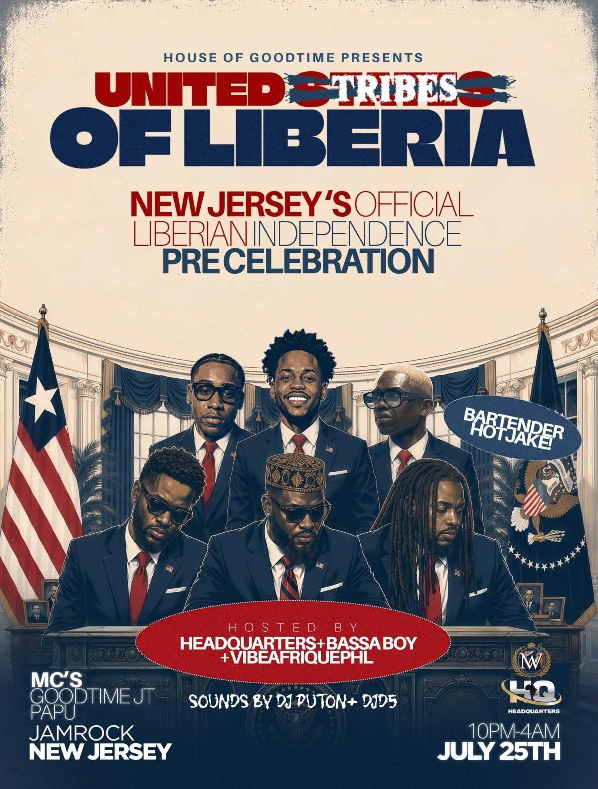 NJ's Official Liberian Independence Day Pre Party @House of Goodtime