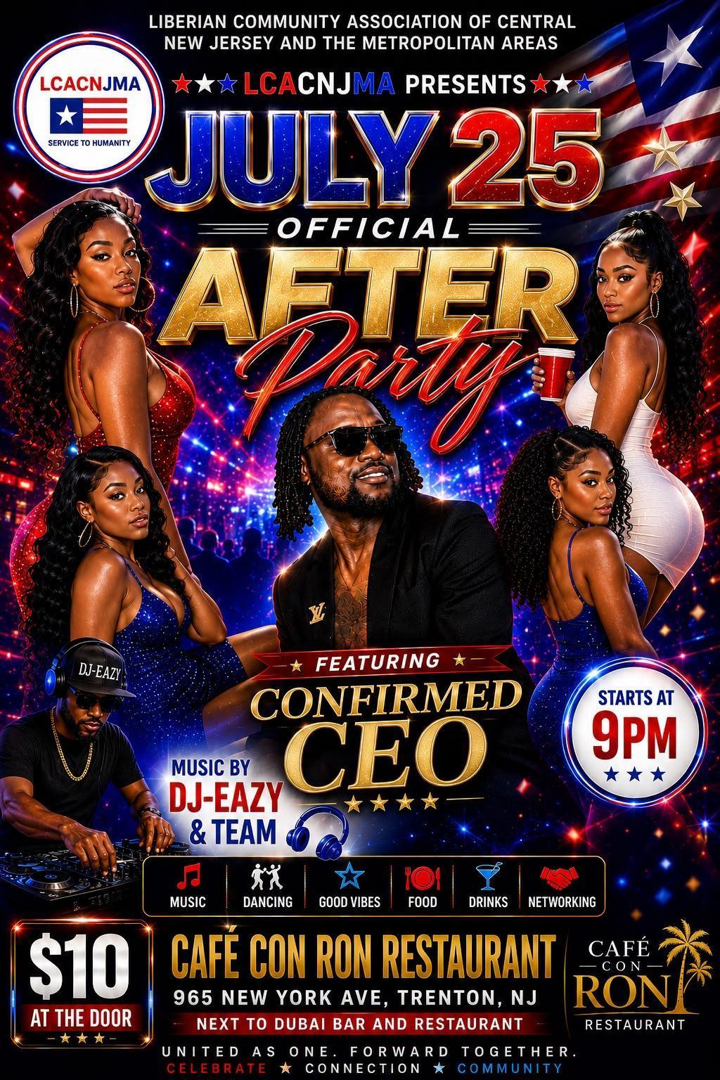 Official After Party - Liberian Independence Day 2026 ( LCACNJMA ) $10 Entry Donation
