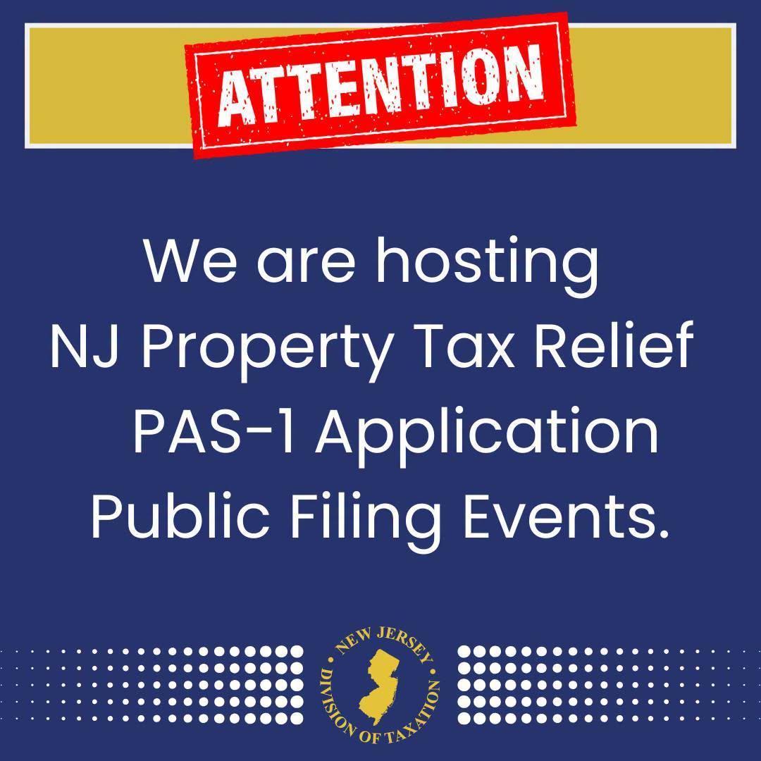 NJ PROPERTY TAX RELIEF APPLICATION