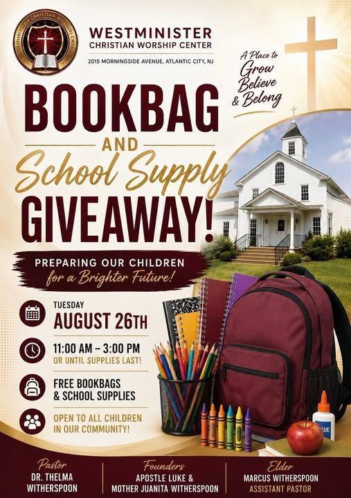 BOOKBAG & SCHOOL SUPPLY GIVEAWAY