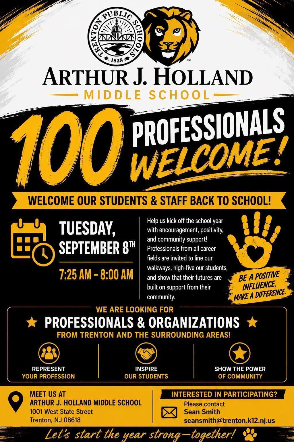 HollandMiddleSchool Students and Staffs Back to School. HollandMiddleSchool Students and Staffs Back to School.