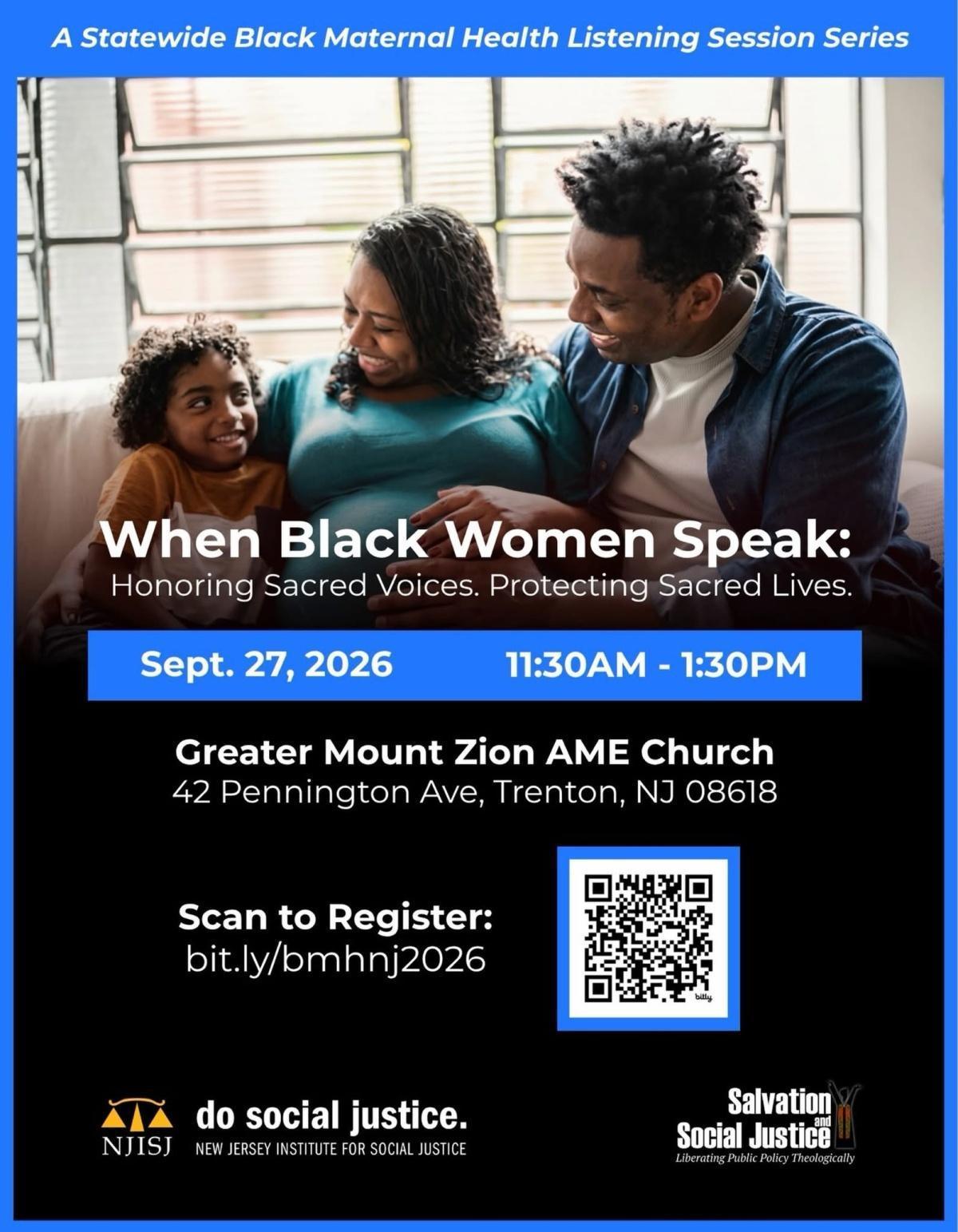 Black Maternal Health Listening Session Black Maternal Health Listening Session