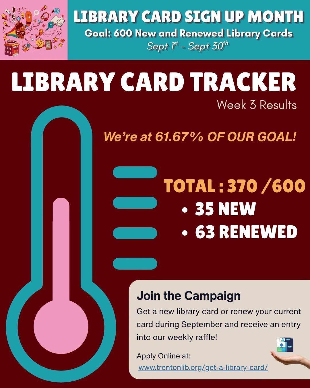 LIBRARY CARD SIGN UP MONTH