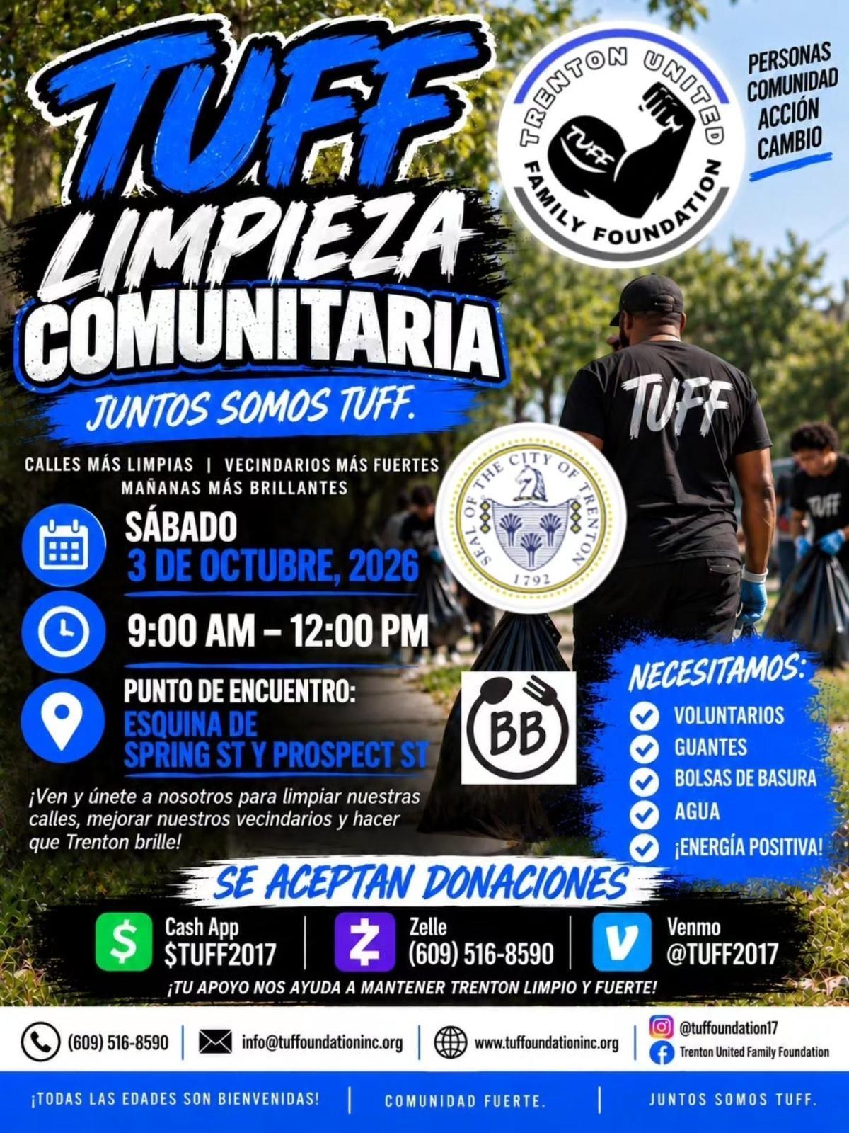 WEATHER UPDATE: TUFF COMMUNITY CLEAN-UP RESCHEDULED