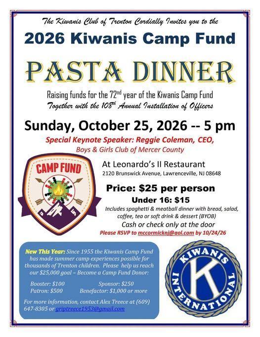 Kiwanis Camp Fund Dinner 