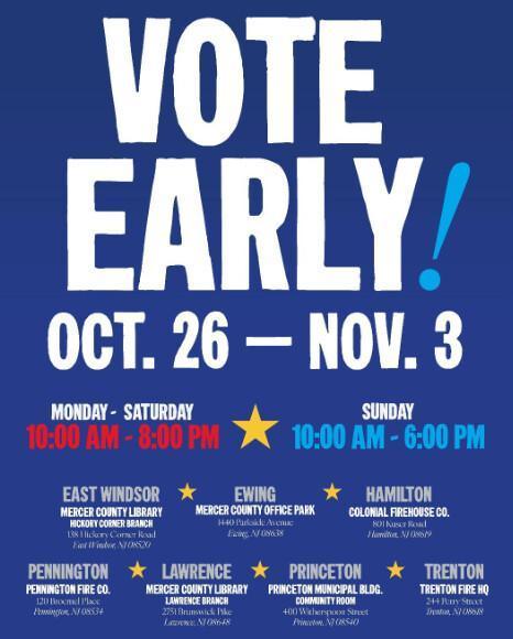EARLY Voting starts on Monday October 26!