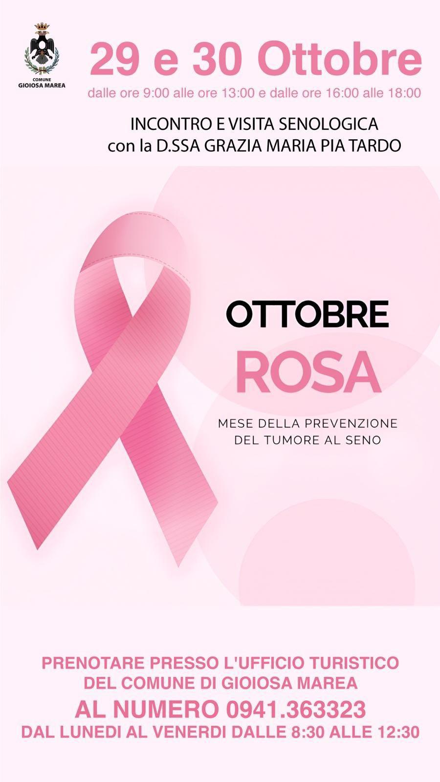 Ottobre Rosa - Mese della Prevenzione del tumore al seno (inizio ore 09:00) 