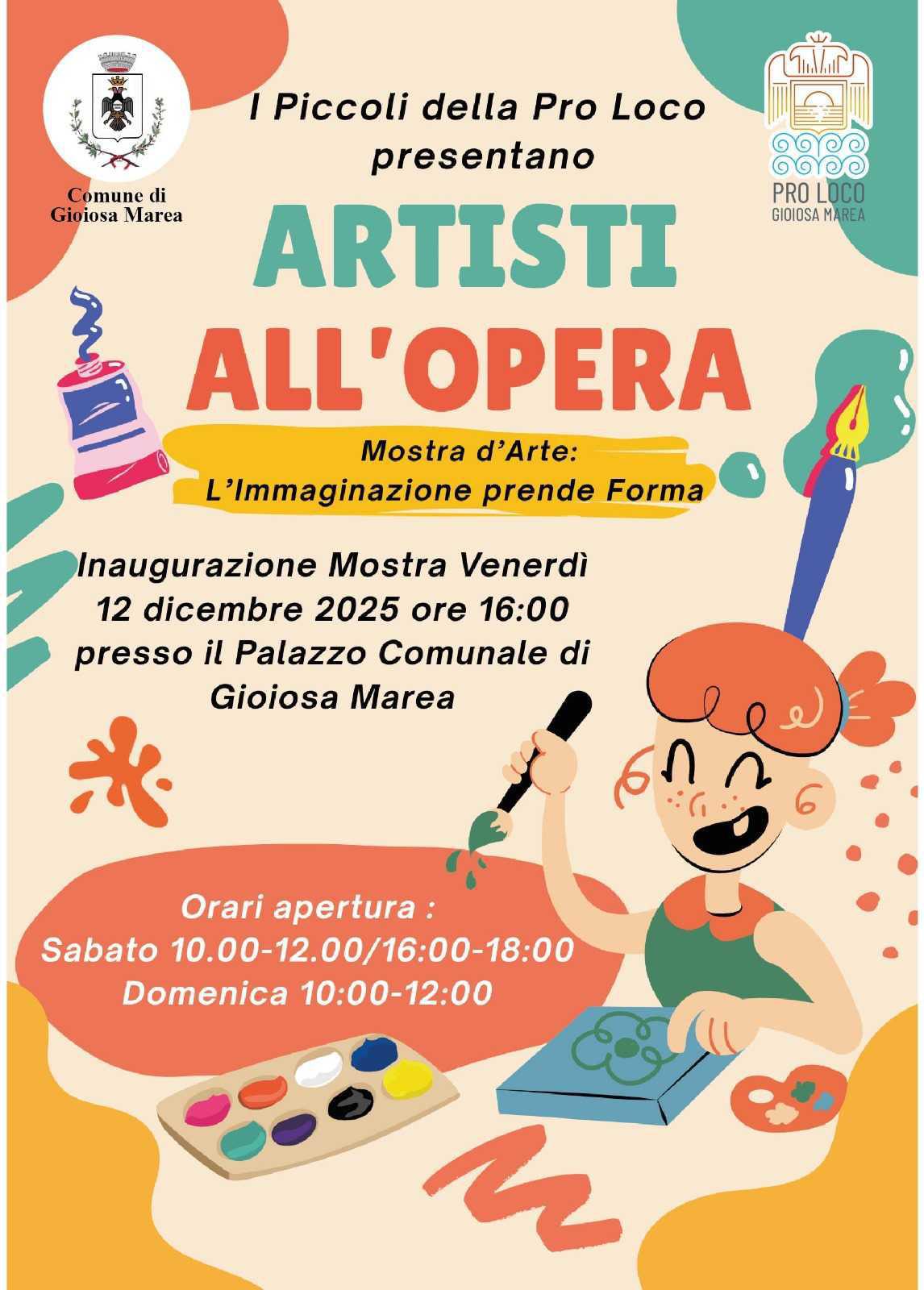 "Mostra dei Piccoli della Pro Loco Gioiosa" (Inaugurazione ore 16:00)