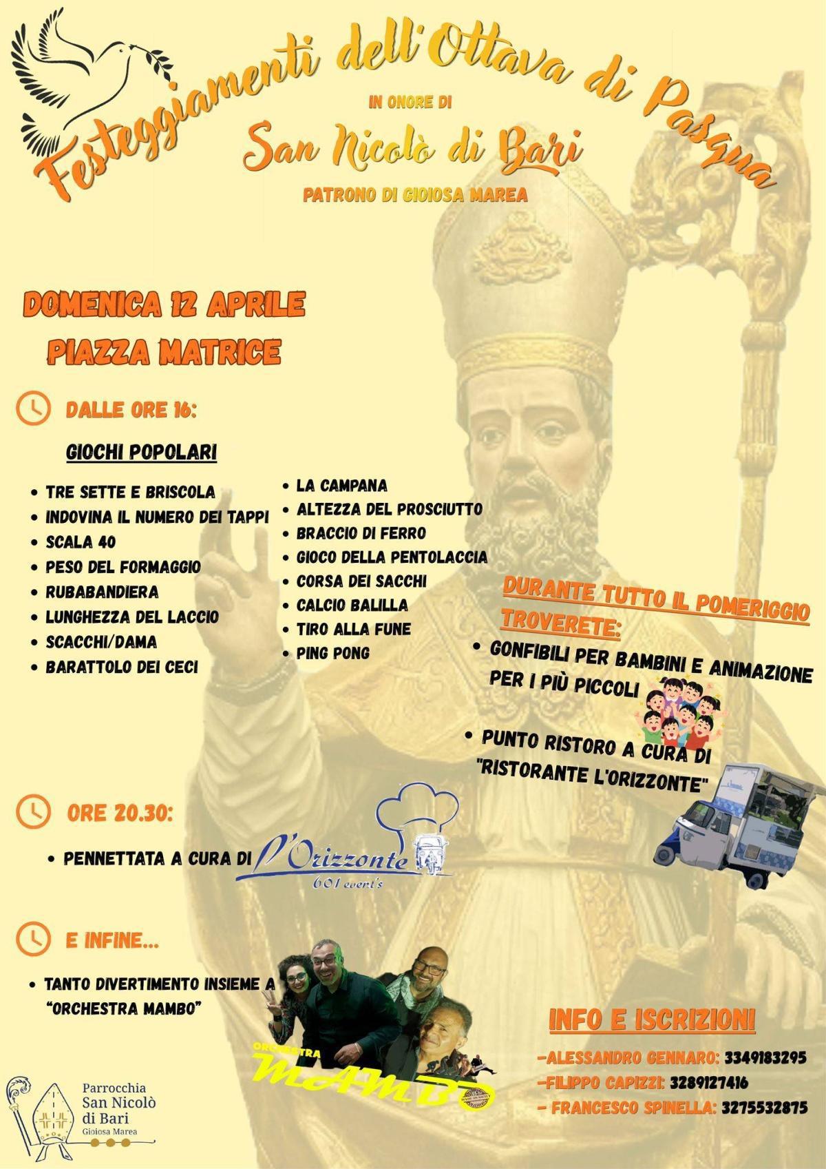 Giochi Popolari a cura del Comitato Festa (inizio ore 16.00)