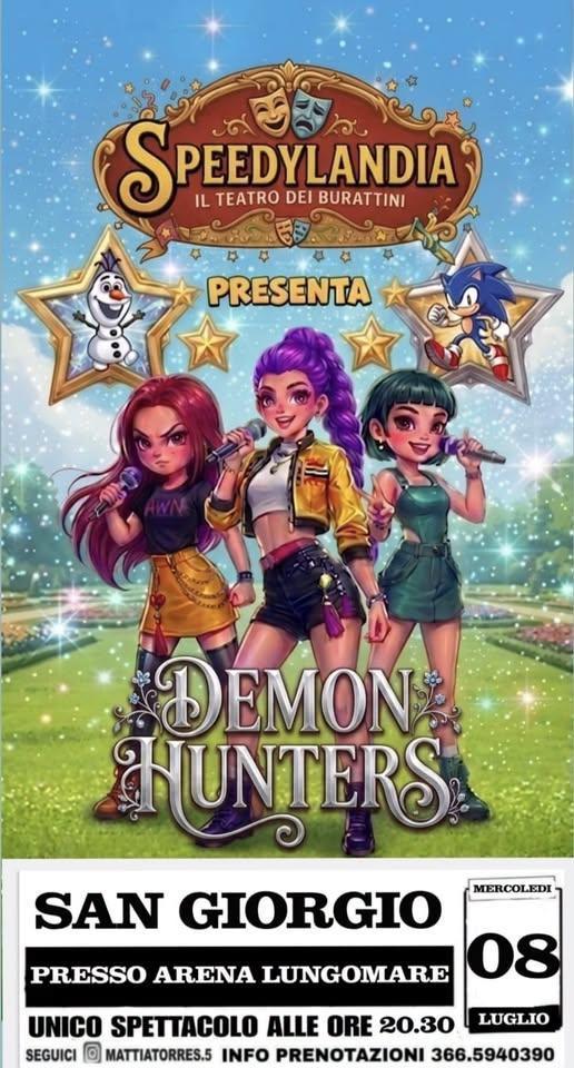 "Demon Hunter" Il Teatro dei Burattini (inizio ore 20:30)