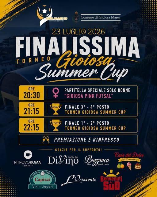 Finalissima Gioiosa Summer Cup 2026 (dalle ore 20.30)