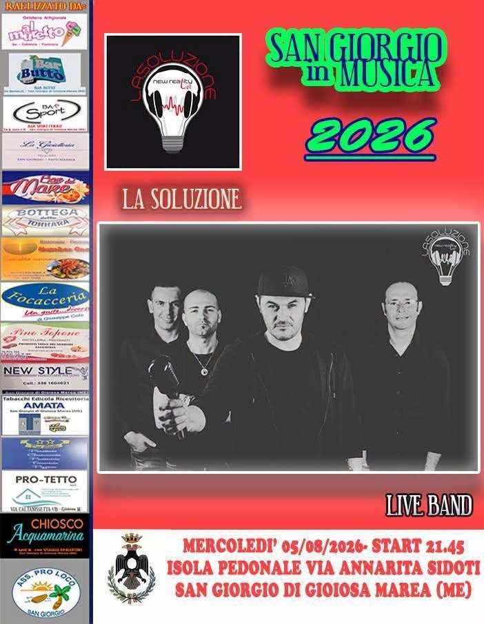 La Soluzione Live Band (inizio ore 21:45)