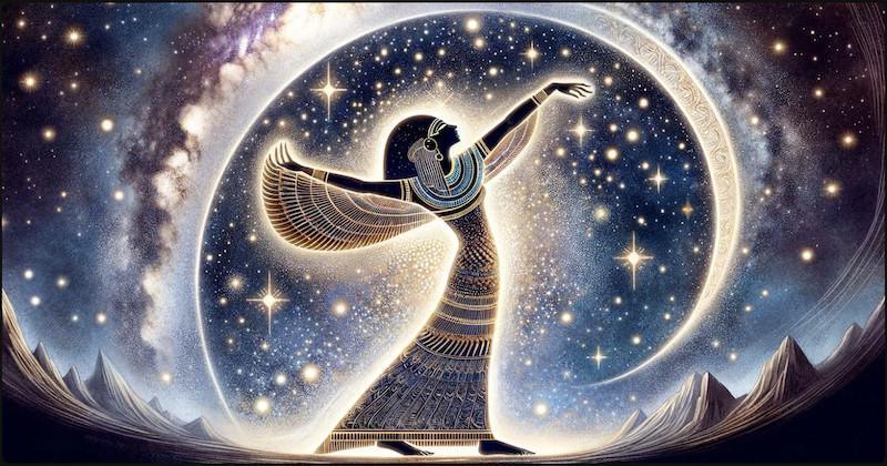 Nout, déesse égyptienne du ciel : une nouvelle interprétation révèle son lien avec la Voie lactée