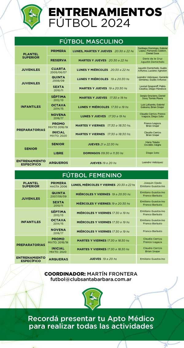 ⚽ Entrenamientos de Fútbol