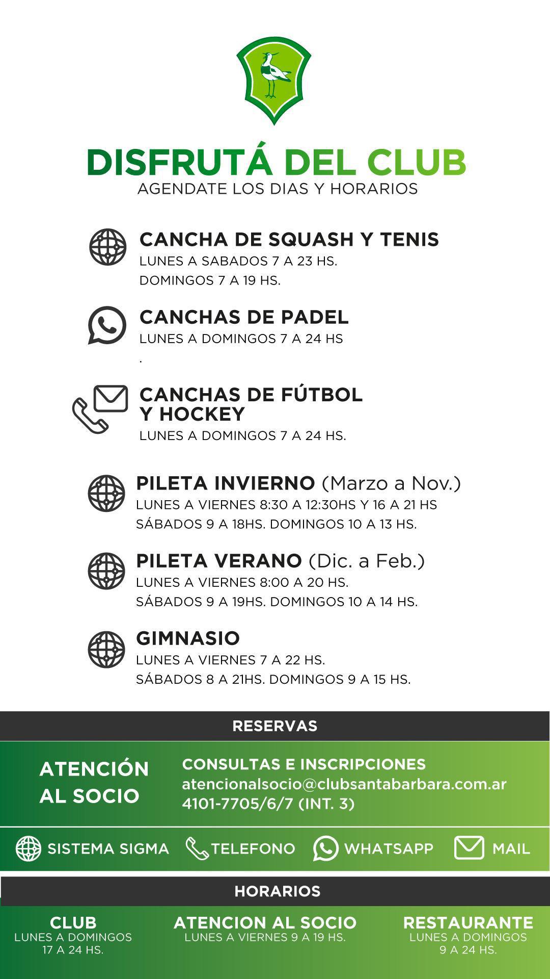 Disfruta del club