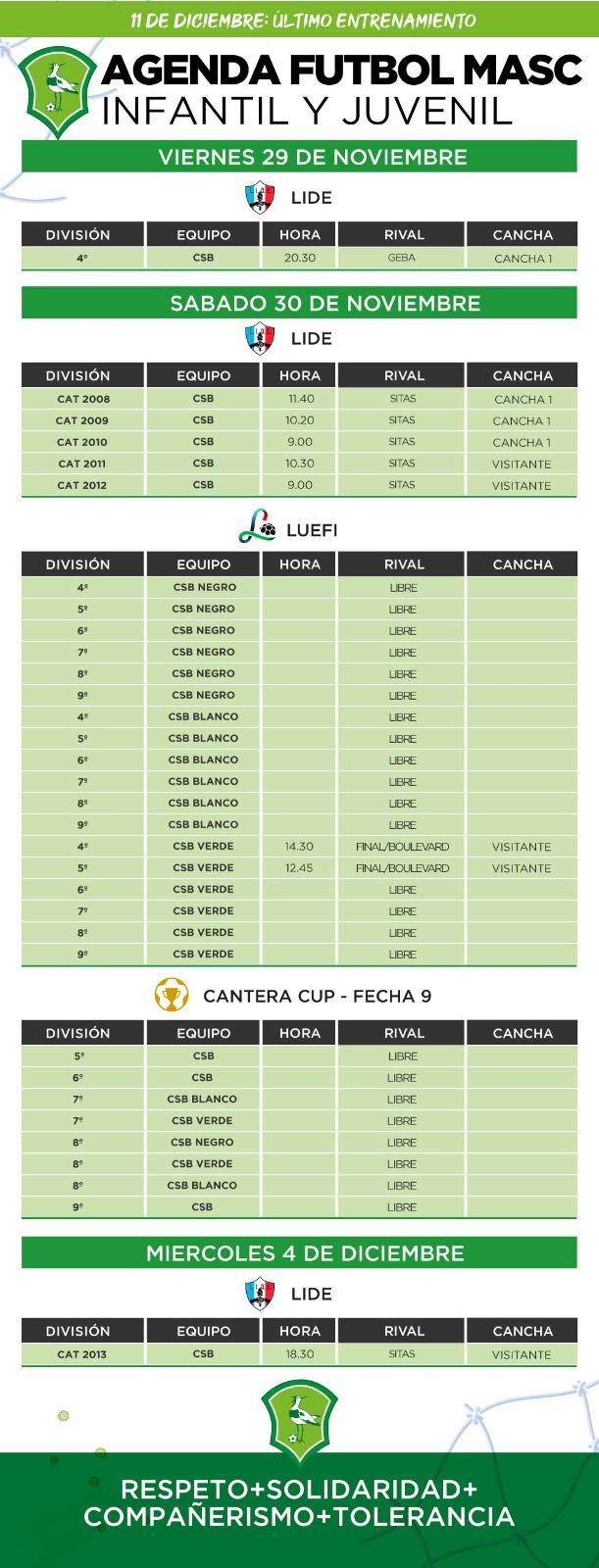 Agenda futbol