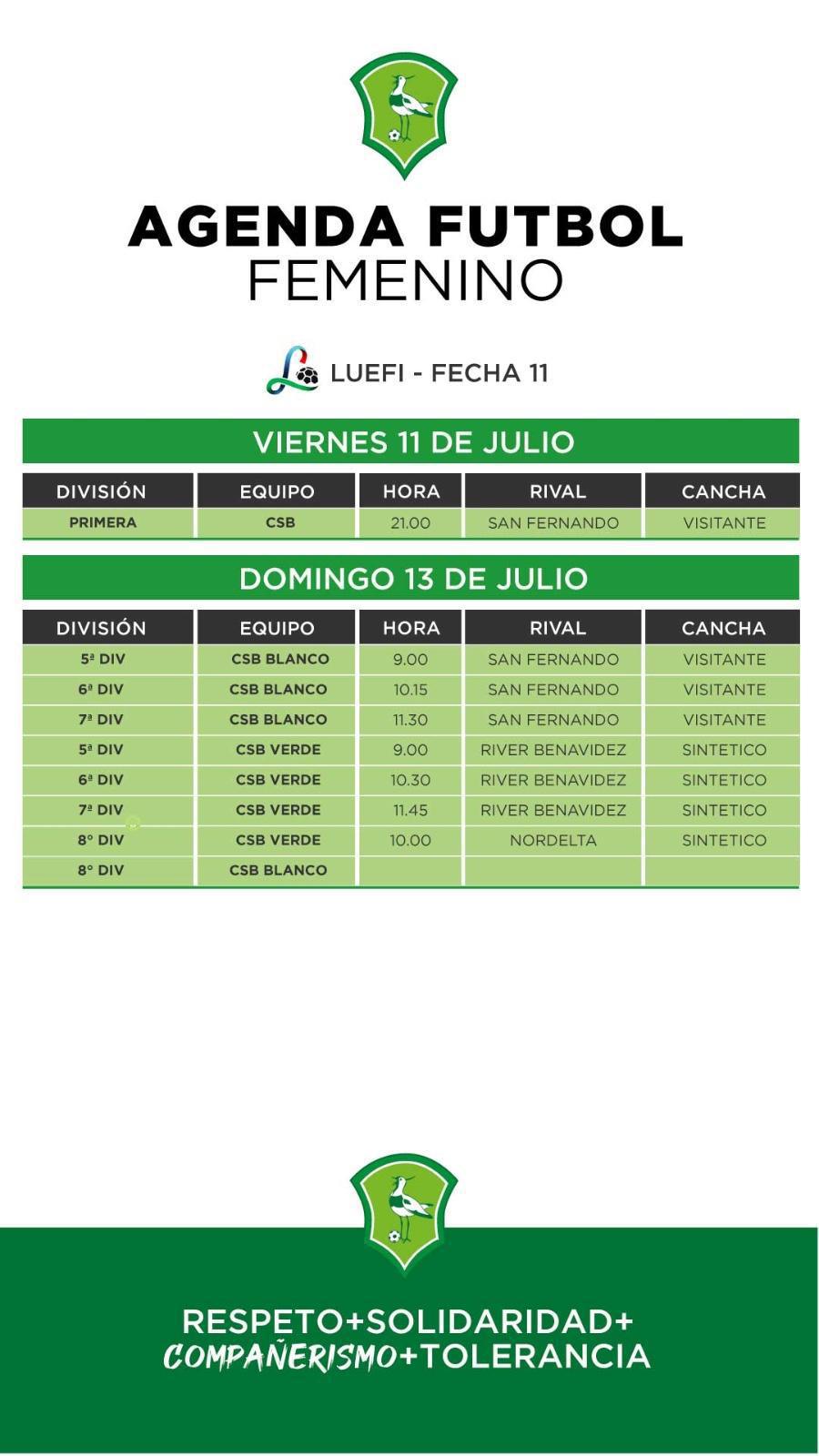 Agenda futbol