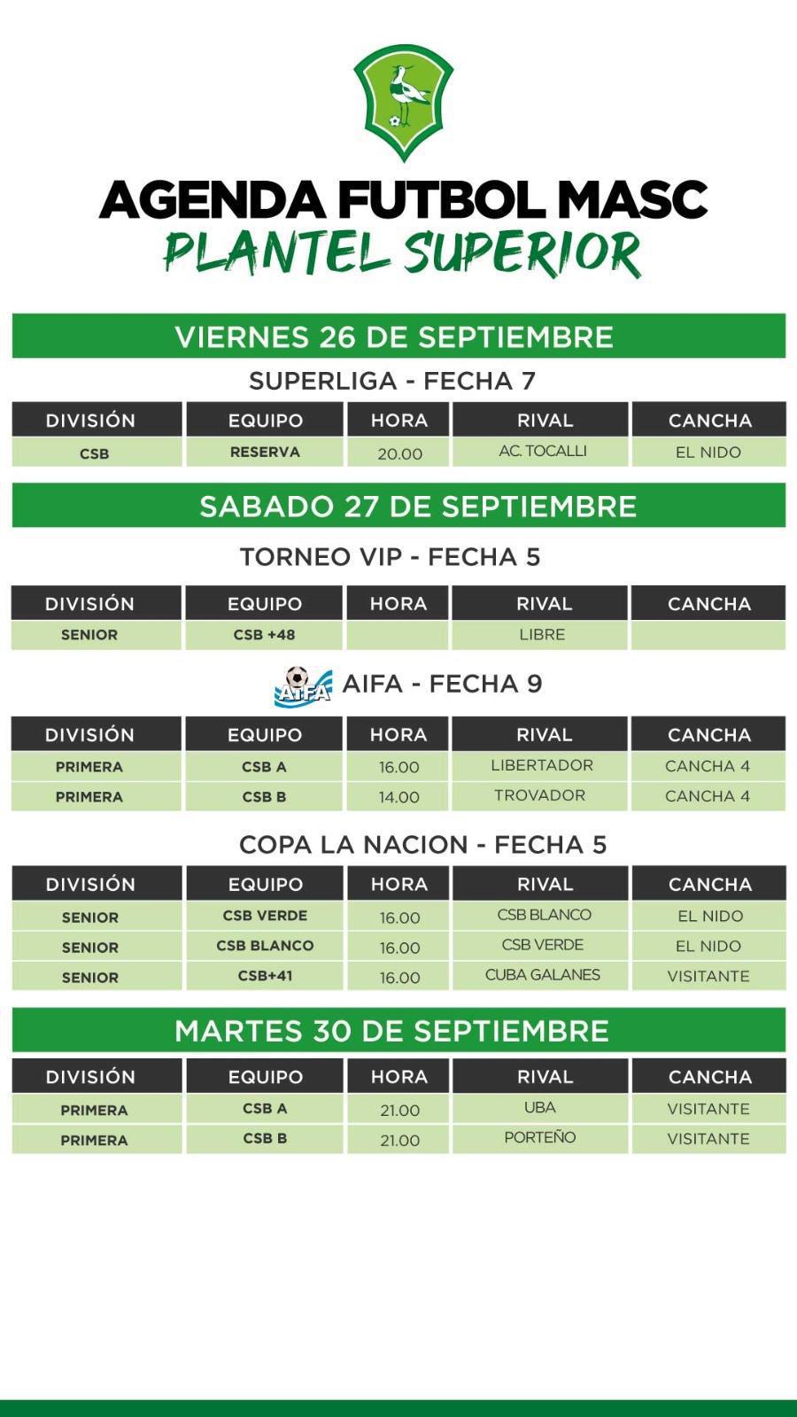 Agenda futbol