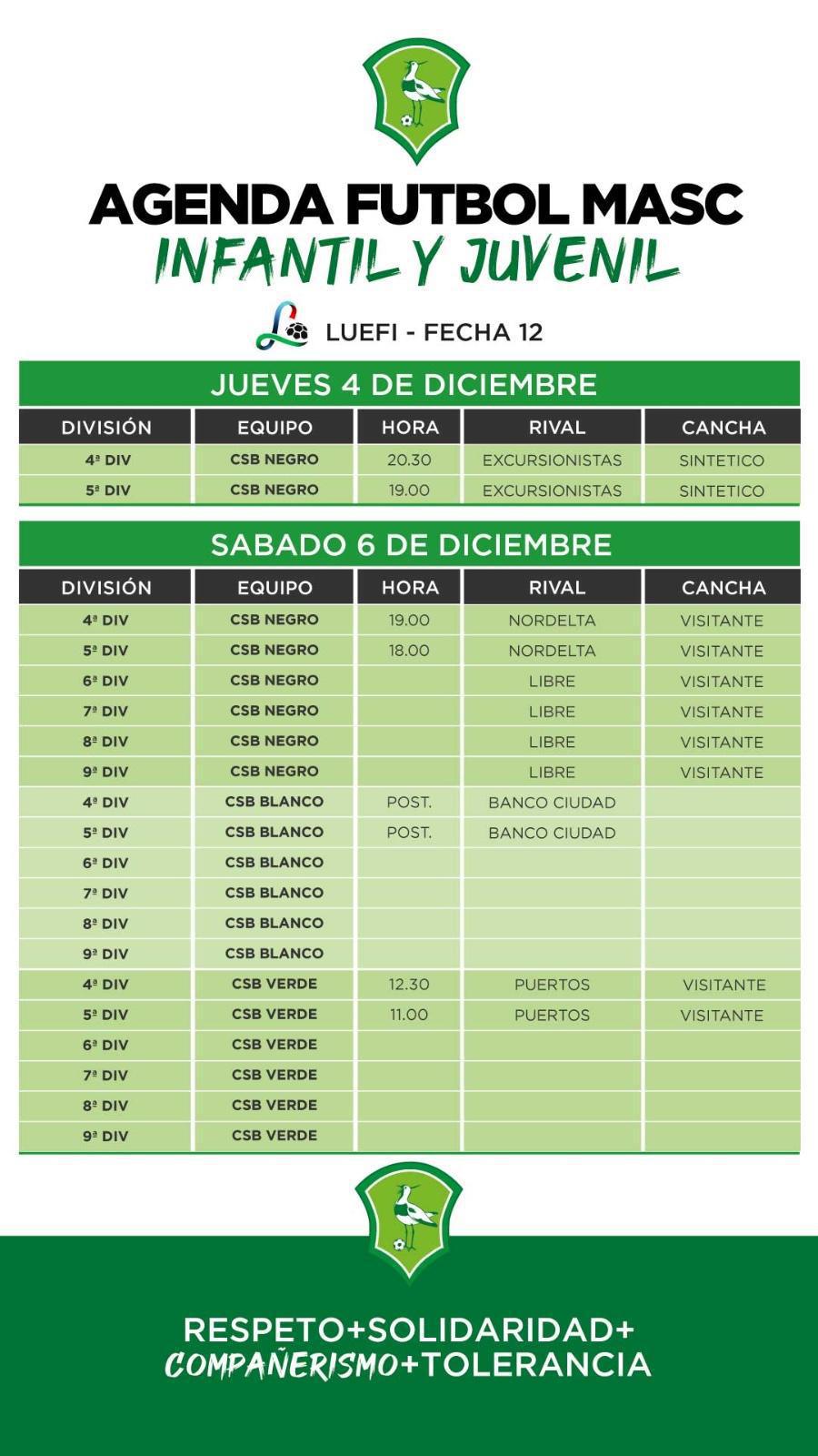 Agenda futbol