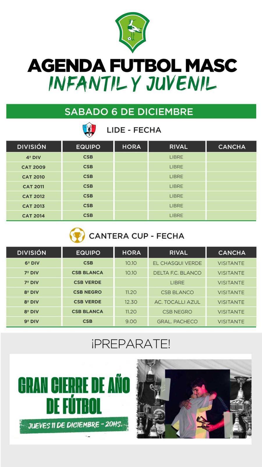 Agenda futbol