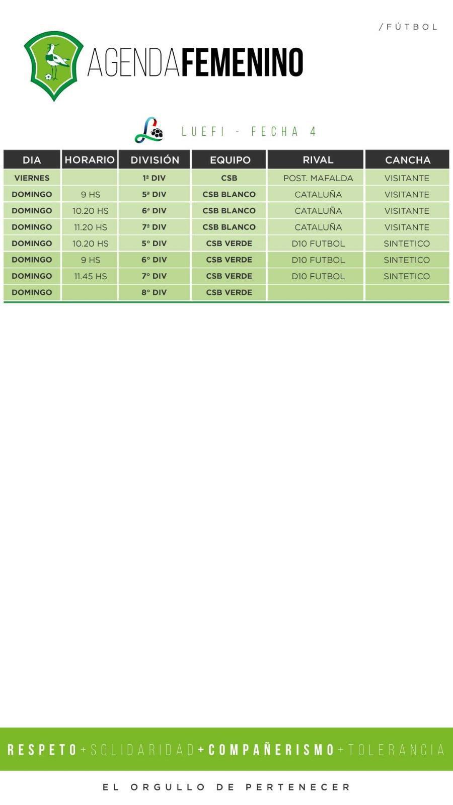 Agenda futbol