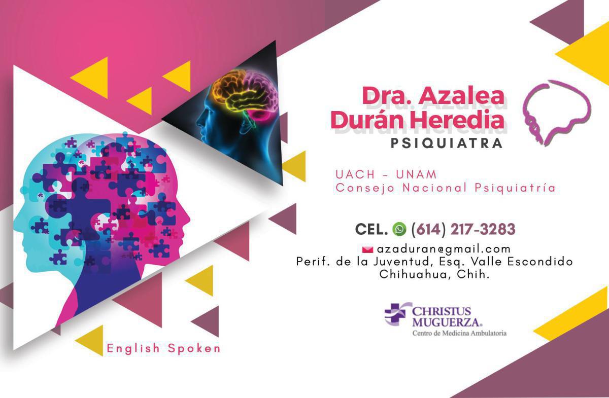 Dra. Azalea Durán - Psiquiatra