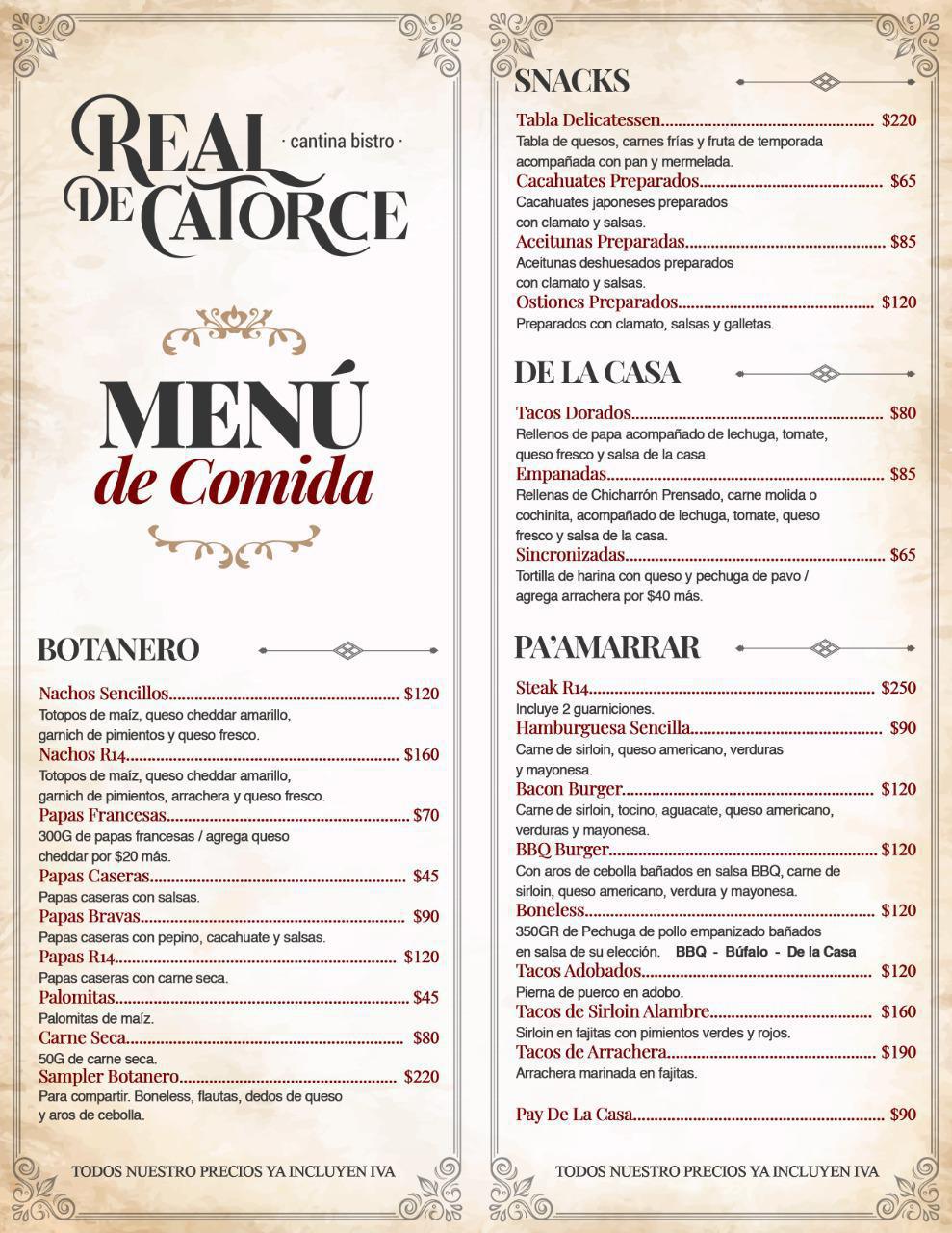 Real de Catorce Cantina Bistro Chihuahua
