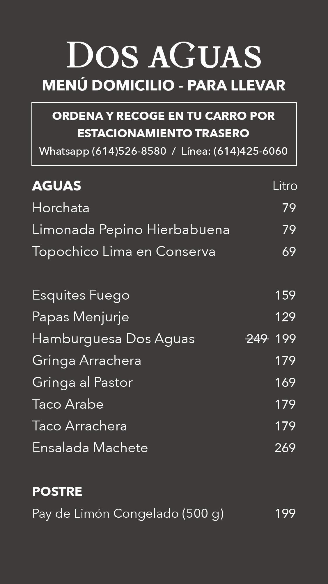 Botanero DOS AGUAS