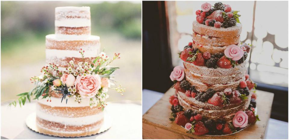 Naked Cakes: Pasteles de Boda al Desnudo