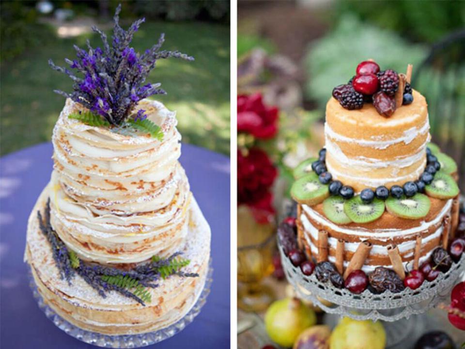 Naked Cakes: Pasteles de Boda al Desnudo