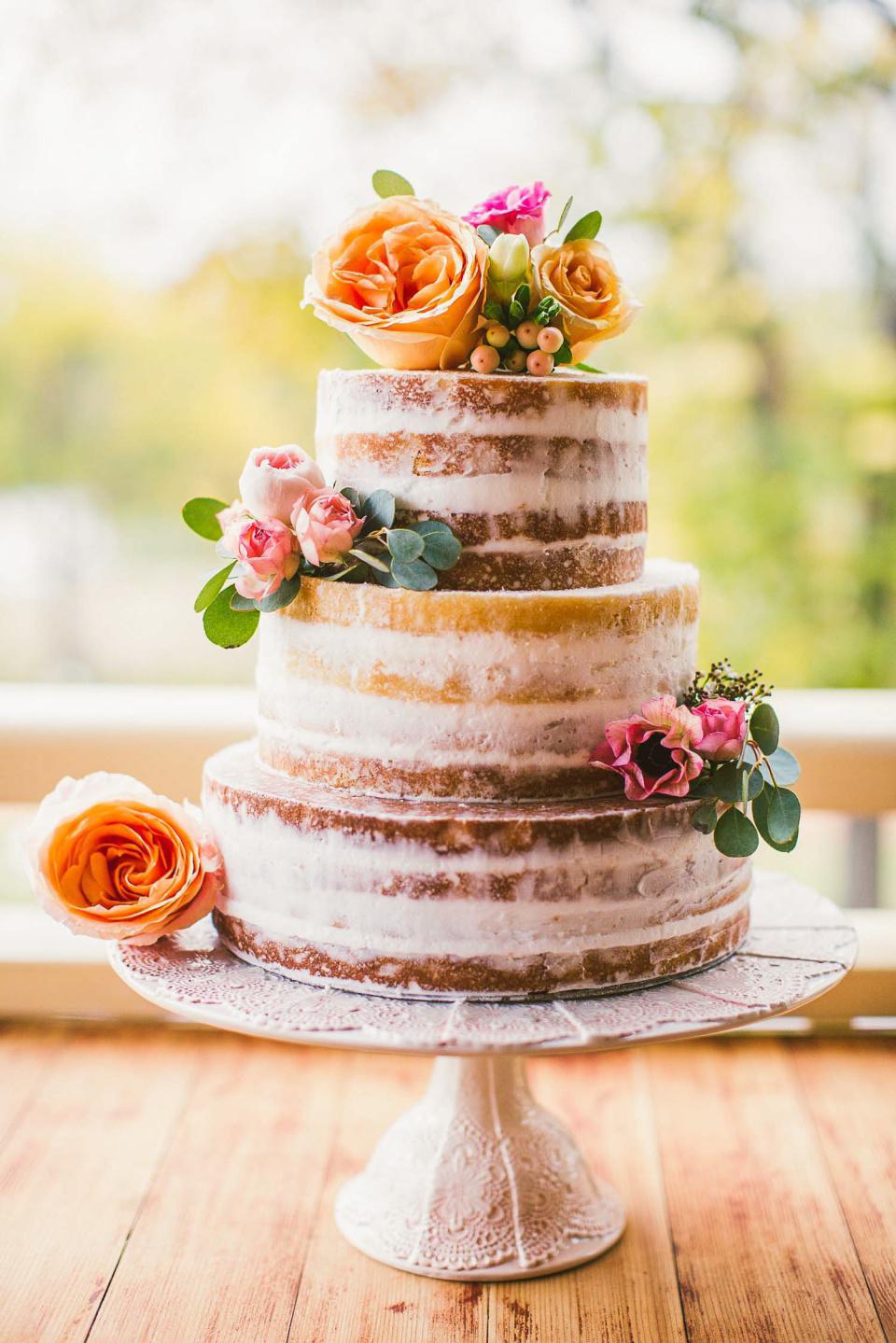 Naked Cakes: Pasteles de Boda al Desnudo